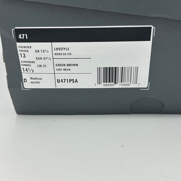 New Balance 471 Sneakers Mens 13 Green Brown U471PSA Hairy Suede Gum Sole NIB - Picture 11 of 11